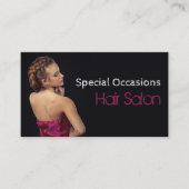 ヘアエレガントスタイル、美容師、ヘアサロン 名刺 (正面)