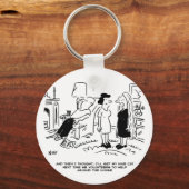 ヘアカットまたはヘアスタイリングのないロングヘアスタイル キーホルダー (正面)