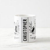 ヘアカットまたはヘアスタイリングのないロングヘアスタイル コーヒーマグカップ (中央)