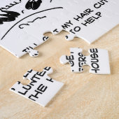 ヘアカットまたはヘアスタイリングのないロングヘアスタイル ジグソーパズル (側面)