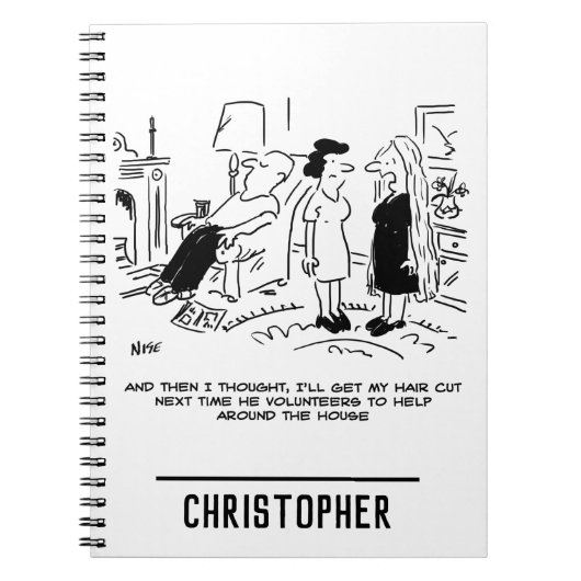 ヘアカットまたはヘアスタイリングのないロングヘアスタイル ノートブック (正面)