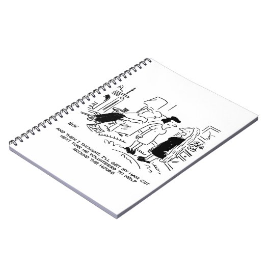 ヘアカットまたはヘアスタイリングのないロングヘアスタイル ノートブック (左側)