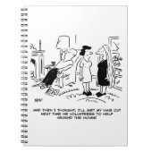 ヘアカットまたはヘアスタイリングのないロングヘアスタイル ノートブック (正面)