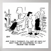 ヘアカットまたはヘアスタイリングのないロングヘアスタイル ポスター (正面)