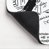 ヘアカットまたはヘアスタイリングのないロングヘアスタイル マウスパッド (コーナー)