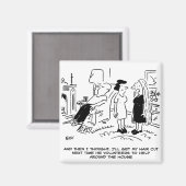 ヘアカットまたはヘアスタイリングのないロングヘアスタイル マグネット (正面/裏面)