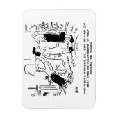 ヘアカットまたはヘアスタイリングのないロングヘアスタイル マグネット (縦)