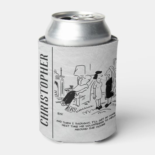 ヘアカットまたはヘアスタイリングのないロングヘアスタイル 缶クーラー (缶正面)