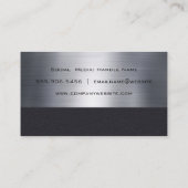 ヘアカットツール |メタリック |レザー 名刺 (裏面)