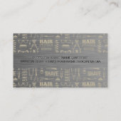 ヘアカット理容師パターン 名刺 (裏面)