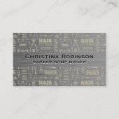 ヘアカット理容師パターン 名刺 (正面)