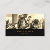 ヘアカット、メンズ理容師 名刺 (正面)