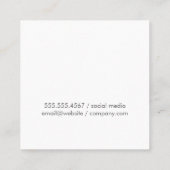 ヘアカットbyスタイリスト理容師 |ヘア スクエア名刺 (裏面)