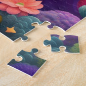 ヘアカラフル小さな女の子 ジグソーパズル (側面)