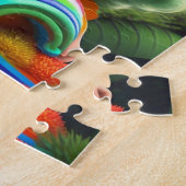 ヘアカラフル小さな女の子 ジグソーパズル (側面)