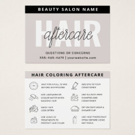ヘアカラーアフターケアの名刺