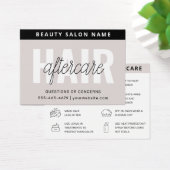 ヘアカラーアフターケアの名刺 (デスク)