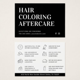 ヘアカラーアフターケアの名刺