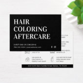 ヘアカラーアフターケアの名刺 (デスク)