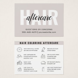 ヘアカラーアフターケアの名刺