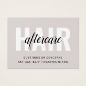 ヘアカラーアフターケアの名刺 (正面)