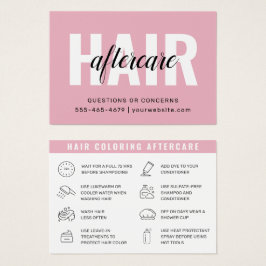 ヘアカラーアフターケアの名刺