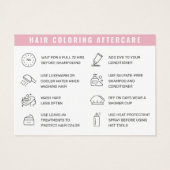 ヘアカラーアフターケアの名刺 (裏面)