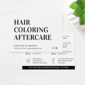 ヘアカラーアフターケアの名刺 (デスク)