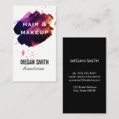 ヘアカラー/メイクアップ 名刺 (正面/裏面)