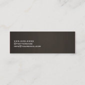 ヘアガールカラフル美容師ミニ名刺 スキニー名刺 (裏面)