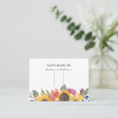 ヘアクリップバレットディスプレイカード |ひまわりフローラ 名刺 (スタンド正面)