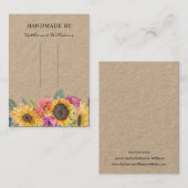 ヘアクリップバレットディスプレイカード |ひまわりフローラ 名刺 (正面/裏面)