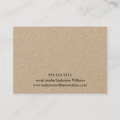 ヘアクリップバレットディスプレイカード |ひまわりフローラ 名刺 (裏面)