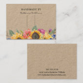 ヘアクリップバレットディスプレイカード |ひまわりフローラ 名刺 (正面/裏面)