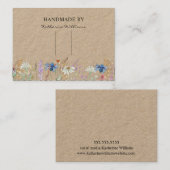 ヘアクリップバレットディスプレイカード |ワイルドフローフローラ 名刺 (正面/裏面)