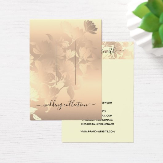 ヘアクリップ表示カードロマンチックヴィンテージピンク赤面 (デスク)