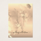 ヘアクリップ表示カードロマンチックヴィンテージピンク赤面 (正面)