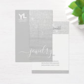 ヘアクリップ表示グラマー銀グリッターグラム (デスク)