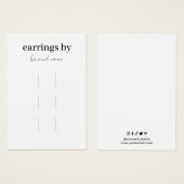 ヘアクリップ表示名刺 (正面&裏面)