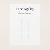 ヘアクリップ表示名刺 (正面)