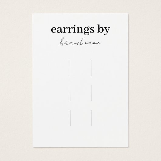 ヘアクリップ表示名刺 (正面)