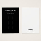 ヘアクリップ表示名刺 (正面&裏面)