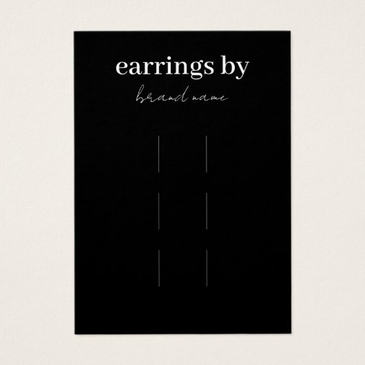 ヘアクリップ表示名刺 (正面)