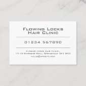 ヘアクリニックアポイントメントカード 名刺 (正面)