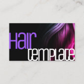 ヘアグラデーションスタイルモダンブライトカラーズヘアドレッサー 名刺 (正面)