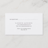 ヘアグランジ動揺してサロンスタイリストアポイントメント 予約カード (裏面)