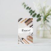 ヘアグルス – すべてのデザインで工芸を見せる 名刺 (スタンド正面)