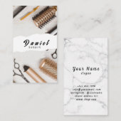 ヘアグルス – すべてのデザインで工芸を見せる 名刺 (正面/裏面)