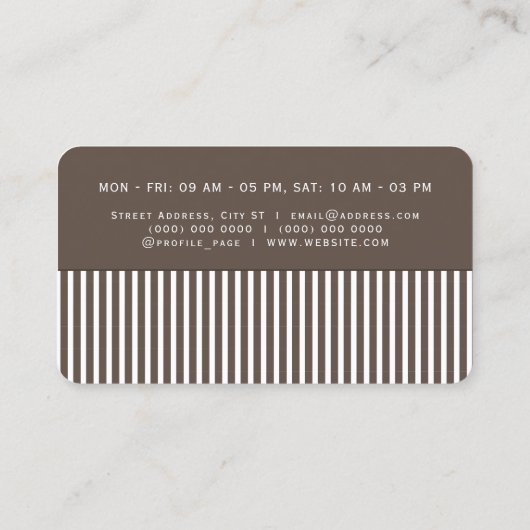 ヘアコインスパイアームは名刺より 名刺 (裏面)