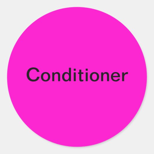ヘアコンディショナーラベル/ ラウンドシール (正面)